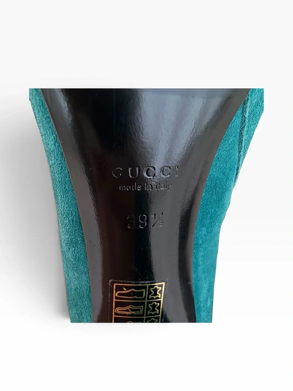 Gucci Teal Suede knee high boots